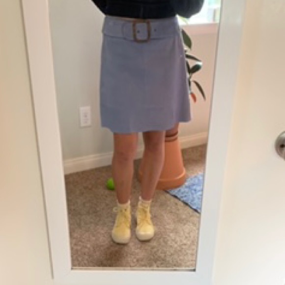 SUEDE ANTHROPOLOGIE 60’s MINI SKIRT - Picture 4 of 6